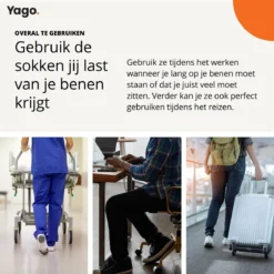 Yago - Compressiekousen L/XL - 2 Paar | Hardlopen | Steunkousen | Dames En Heren | Multifunctioneel | Reissokken | Wandelsokken | Unisex -Merkloos Verkoop 1200x1200 820