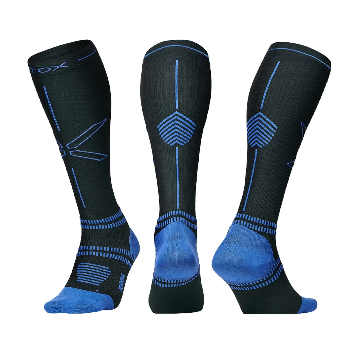 STOX Energy Socks - Hardloopsokken Voor Mannen - Premium Compressiesokken - Running Socks - Vochtafdrijvend - Voorkom Blessures & Spierpijn 2 STOX Energy Socks - Hardloopsokken Voor Mannen - Premium Compressiesokken - Running Socks - Vochtafdrijvend - Voorkom Blessures & Spierpijn - Afbeelding 2