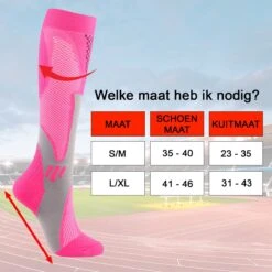 MyStand Compressie Sokken Voor Hardlopen - Steunkousen Vliegtuig - Maat L/XL - Roze 8 MyStand Compressie Sokken Voor Hardlopen - Steunkousen Vliegtuig - Maat L/XL - Roze -Merkloos Verkoop 1200x1200 854