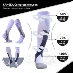 Kangka Compressiekousen - Compressie Sokken Maat 39 Tot 42 (L/XL) - Wit -Merkloos Verkoop 1200x1200 858