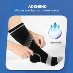 Roegaarden Compressie Sokken - Compressiekousen - Steunkousen - Zwart - Maat 40-45 -Merkloos Verkoop 1200x1200 877