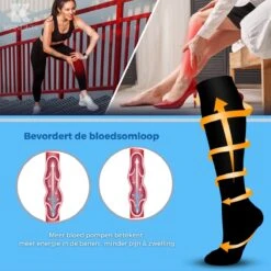 6 Paar Compressiekousen Maat 43 Tot 46 - Steunkousen - Hardloopsokken - Wandelsokken -Merkloos Verkoop 1200x1200 885