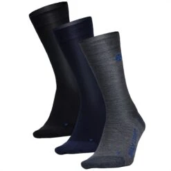 STOX Energy Socks - Korte Sokken Voor Mannen - Premium Compressiesokken - Voorkomt Gezwollen Voeten - Vermindert Zwelling - Comfortabel Merinowol - 3 Pack