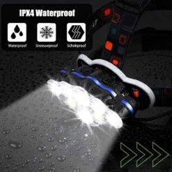 Ultrakrachtige Militaire Hoofdlamp 18000 Lumen - Met 8 LED Koplampen - 800 Meter Bereik - Oplaadbaar - Waterdicht -Merkloos Verkoop 1200x1200 963