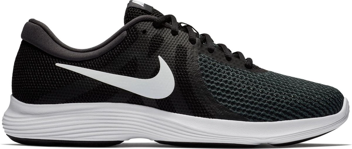 Nike Revolution 4 Eu Heren Sportschoenen - Black/White - Maat 44.5 2 Nike Revolution 4 Eu Heren Sportschoenen - Black/White - Maat 44.5 - Afbeelding 2