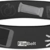 FlipBelt Classic - Running Belt – Hardloopriem Voor Telefoon, Water En Meer – Unisex – Donkergrijs - S