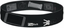 FlipBelt Classic - Running Belt – Hardloopriem Voor Telefoon, Water En Meer – Unisex – Zwart - M