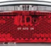 AXA Riff Battery - Fiets Achterlicht - LED Fietsverlichting Op Batterij - Auto On/off Systeem - 50-80 Mm - Rood