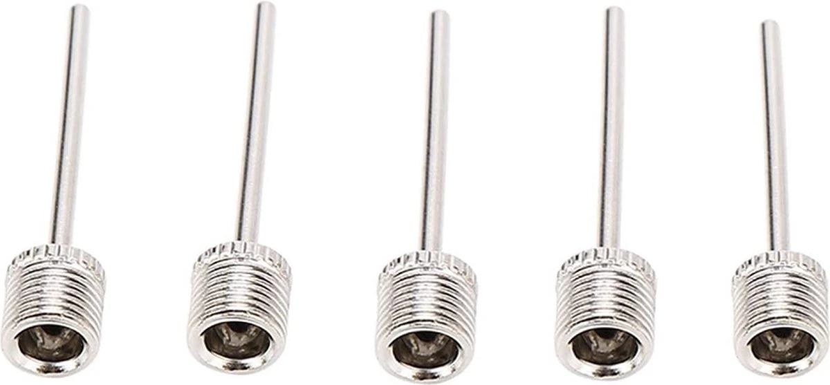 YUNICS® Ballenpomp Naald - 5 Stuks - Ballenpomp Naalden - Geschikt Voor Ballenpomp, Voetbalpomp En Fietspomp - Ventiel - Zilver 1 YUNICS® Ballenpomp Naald - 5 Stuks - Ballenpomp Naalden - Geschikt Voor Ballenpomp, Voetbalpomp En Fietspomp - Ventiel - Zilver