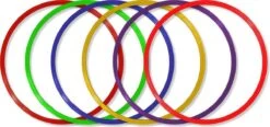 MD Sport - Hoepelset Van 6 Hoepels - Diameter 60cm - Turnhoepels - Schoolpleinhoepels
