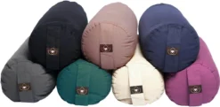 Yoga Bolster Eco Naturel Rond - Lotus -Merkloos Verkoop 1200x588 9