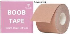 Merkloos Boob Tape Set - 7,5 Cm Breed 5 Meter Lang - Push Up Bra - Fashion Tape - BH Tape - Plak BH - BH Accessoire