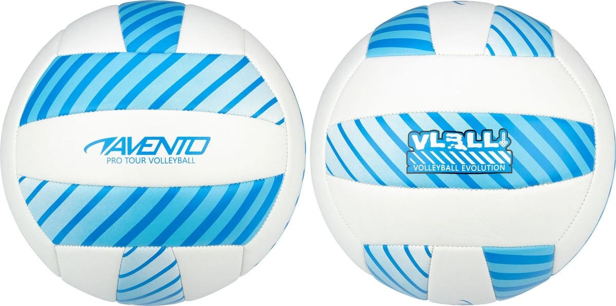 Avento Volleybal - Kunstleder - Blauw/Wit 4 Avento Volleybal - Kunstleder - Blauw/Wit - Afbeelding 4