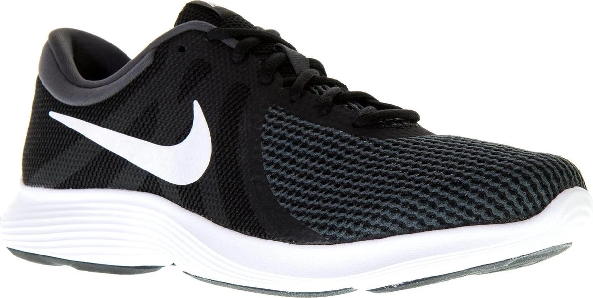 Nike Revolution 4 Eu Heren Sportschoenen - Black/White - Maat 44.5 4 Nike Revolution 4 Eu Heren Sportschoenen - Black/White - Maat 44.5 - Afbeelding 4