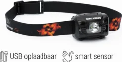 Hoofdlamp LED Oplaadbaar King Mungo - Bewegingssensor - Zwart - KMHL009 -Merkloos Verkoop 1200x610