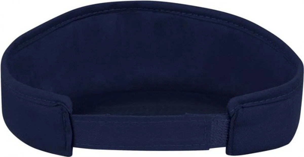 Bullet Navy Blauwe Zonneklep Pet Voor Volwassenen - Katoenen Verstelbare Navy Blauwe Zonnekleppen - Dames/heren 3 Bullet Navy Blauwe Zonneklep Pet Voor Volwassenen - Katoenen Verstelbare Navy Blauwe Zonnekleppen - Dames/heren - Afbeelding 3