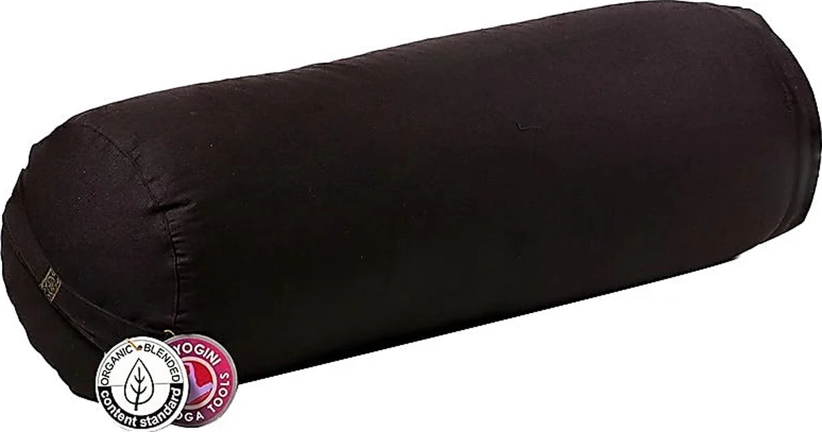 Yogi & Yogini - Yoga Bolster - Biologisch - Biokatoen - Zwart 1 Yogi & Yogini - Yoga Bolster - Biologisch - Biokatoen - Zwart