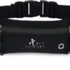 Hardloopriem Telefoonhouder Met Drinkflessen Running Belt Drinkgordel - Bidonhouder - Sportband - Heuptas - Hardlooptasje - Hardlopen - Zwart - Heren Damen - One Size