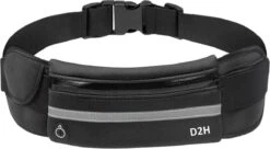 Merkloos D2H Hardloop Heuptas - Zwart - Telefoonhouder - Opberg Tas