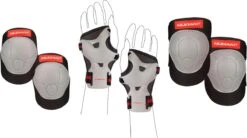 Nijdam Beschermset Junior - Vulcano - Zwart/Grijs/Rood - S