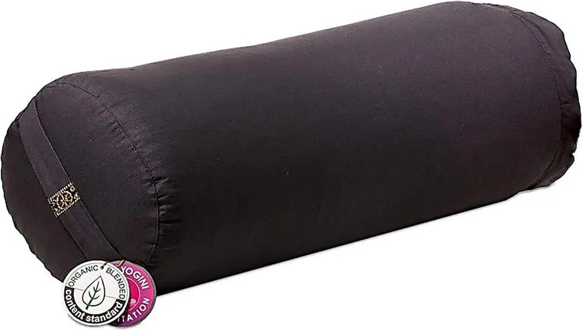 Yogi & Yogini - Yoga Bolster - Biologisch - Biokatoen - Antraciet 1 Yogi & Yogini - Yoga Bolster - Biologisch - Biokatoen - Antraciet