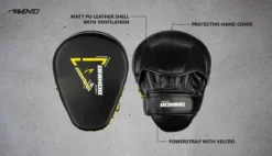 Avento Boks Sparring Handpads - Set Van 2 - Zwart/Geel -Merkloos Verkoop 1200x690 13