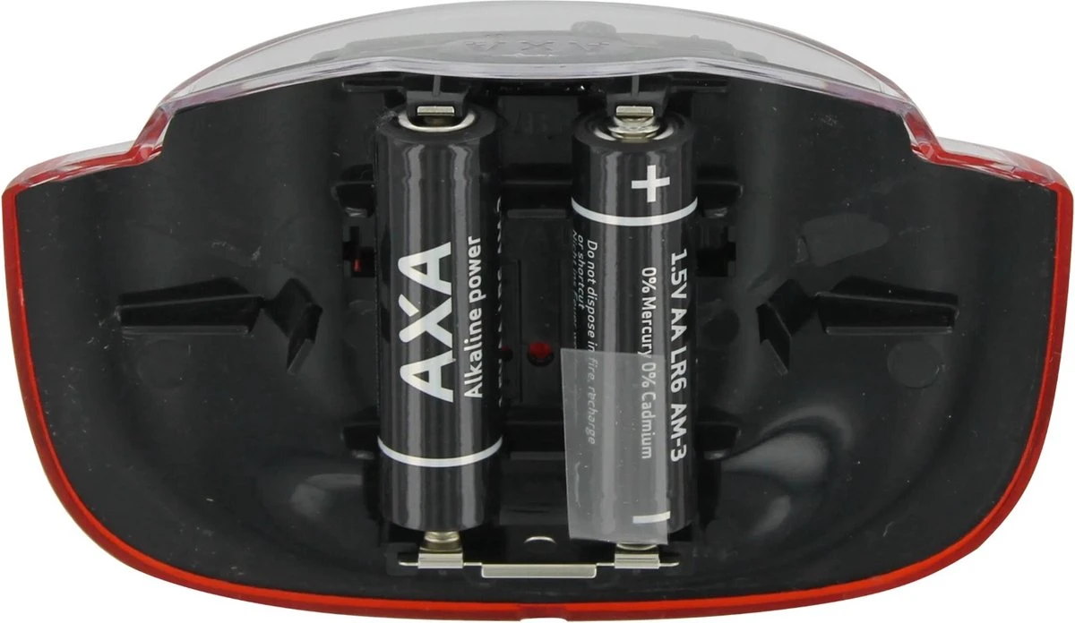 AXA Omega - Fiets Achterlicht - LED Fietsverlichting Op Batterij – Auto On/off Systeem - 50-80 Mm - Rood 6 AXA Omega - Fiets Achterlicht - LED Fietsverlichting Op Batterij – Auto On/off Systeem - 50-80 Mm - Rood - Afbeelding 6