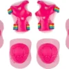 Nijdam Skate Beschermset Kinderen - Pink Rainbows - Roze/Wit - S