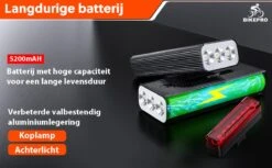BikePro LED Fietsverlichting Set - Voorlicht En Achterlicht - USB Oplaadbaar - Fietslamp - Koplamp Fiets - Fietslampjes - Fietslichten -Merkloos Verkoop 1200x741 1