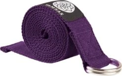 Yoga Riem D-ring Paars Katoen - 250x3 Cm