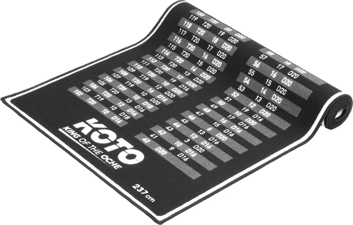 KOTO Carpet Checkout Dartmat 237 X 80 Cm 8 KOTO Carpet Checkout Dartmat 237 X 80 Cm - Afbeelding 8