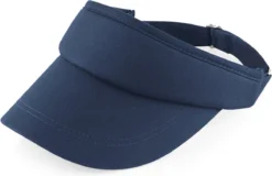 Beechfield - Zonneklep - Zonnepet - Zonnecap - Dames - Heren - Clipsluiting - Verstelbaar - One-size - Donkerblauw