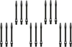 Dragon Darts - 5 Sets (15 Stuks) - Aluminium - Zwart - Medium - Darts Shafts - Cadeau
