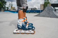 Nijdam Inline Skates Verstelbaar - Traffic Racer - Marine/Oranje/Wit/Zilvergrijs - 33-36 -Merkloos Verkoop 1200x799 4