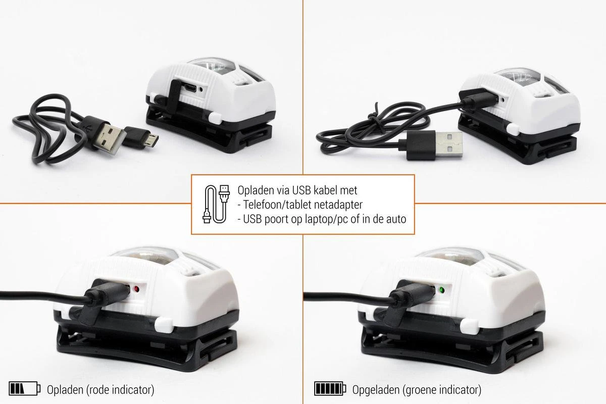 LED Hoofdlamp USB Oplaadbaar | Waterdicht Bewegingssensor | Accu 1200mAh | Hoofdlampje WIT | King Mungo KMHL021 5 LED Hoofdlamp USB Oplaadbaar | Waterdicht Bewegingssensor | Accu 1200mAh | Hoofdlampje WIT | King Mungo KMHL021 - Afbeelding 5