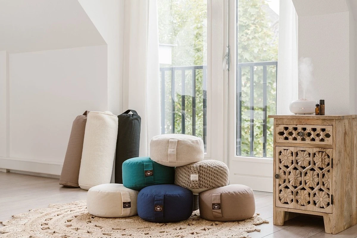 Yoga Bolster Merino Wol - Lotus 7 Yoga Bolster Merino Wol - Lotus - Afbeelding 7