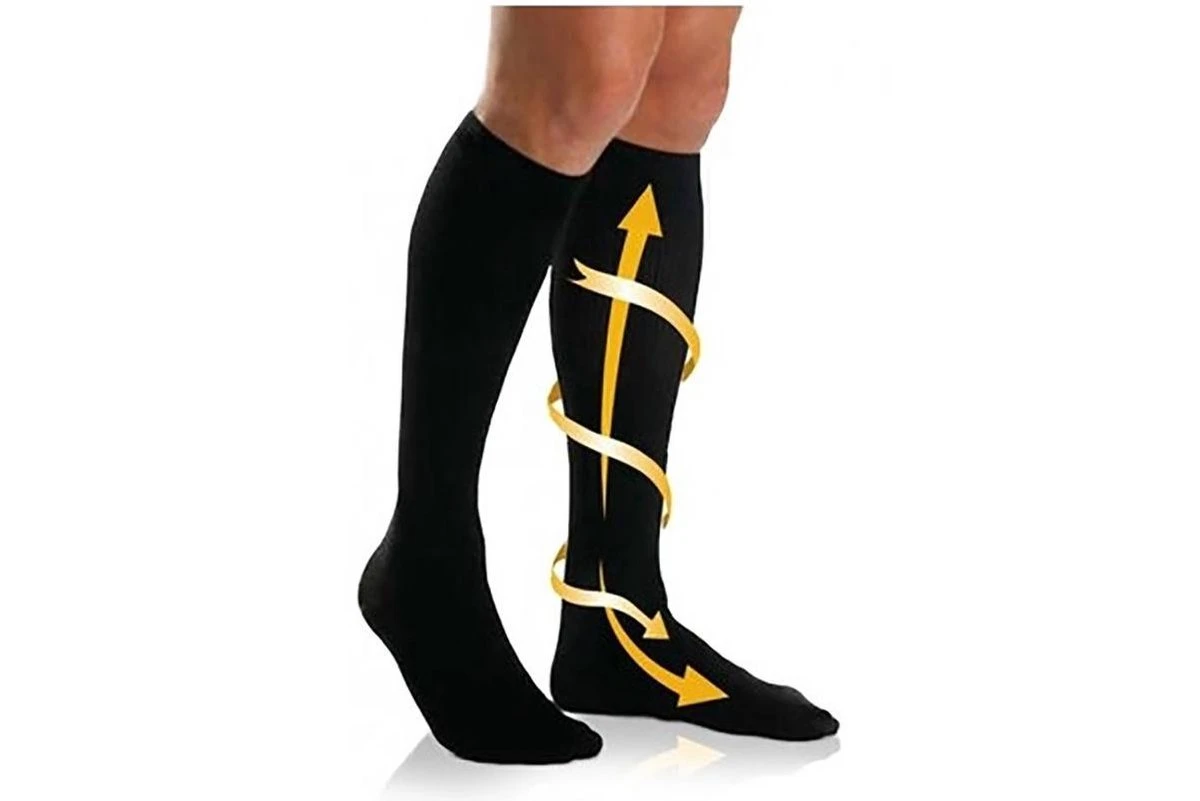 MYVCARE+ Compressiesokken - Maat 36/40 - Koper Geweven - Pij Verlichtend - Zwart - S/M - 2 Paar - Tegen Zwelling 2 MYVCARE+ Compressiesokken - Maat 36/40 - Koper Geweven - Pij Verlichtend - Zwart - S/M - 2 Paar - Tegen Zwelling - Afbeelding 2