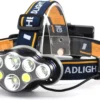 Ultrakrachtige Militaire Hoofdlamp USB Oplaadbaar Met 8 LED Koplampen 18000 Lumen Verstelbaar Hoofdlampje Oranje Headlight