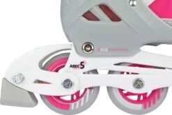 Nijdam Skates Combo Verstelbaar - Bold Berry - Fuchsia/Zilvergrijs/Wit/Roze - Maat 33-36 -Merkloos Verkoop 1200x804