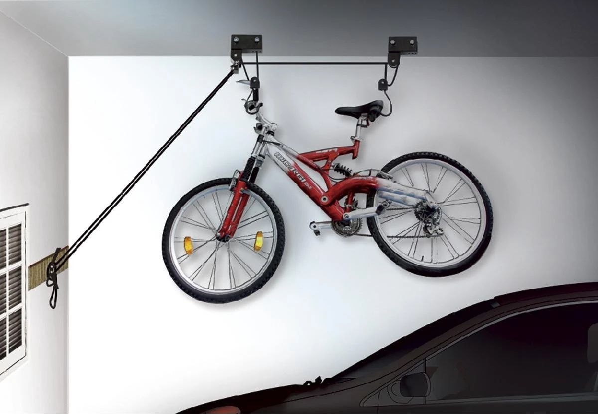 M-wave Fietslift/ophangsysteem Zwart 4 M-wave Fietslift/ophangsysteem Zwart - Afbeelding 4