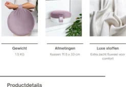 Meditatiekussen | Yoga Kussen | Boekweit | Paars 17 Meditatiekussen | Yoga Kussen | Boekweit | Paars -Merkloos Verkoop 1200x831 3