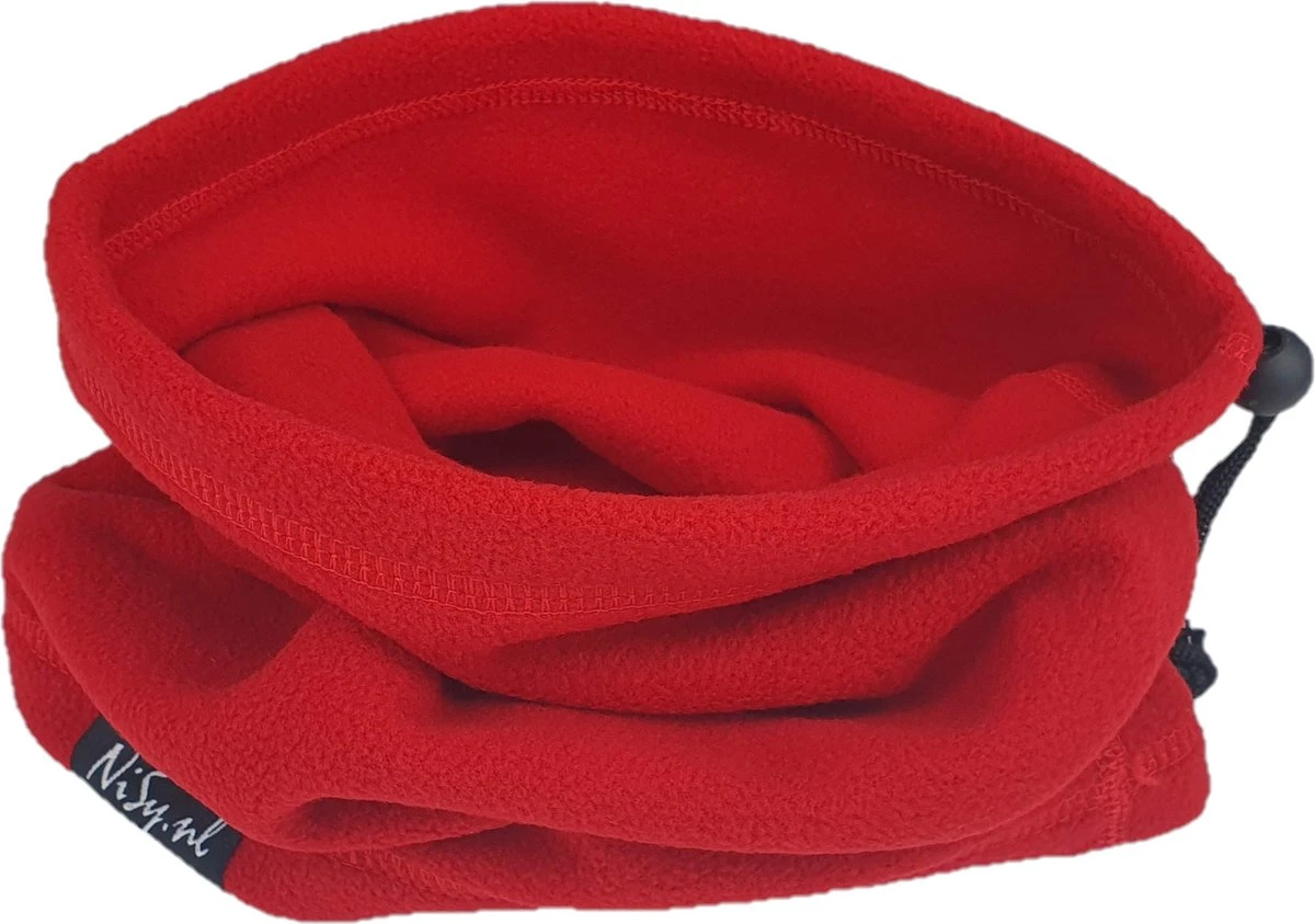 NiSy.nl Fleece Sjaal | Col Sjaal | Nekwarmer | Dames/Heren | Rood | One Size 2 NiSy.nl Fleece Sjaal | Col Sjaal | Nekwarmer | Dames/Heren | Rood | One Size - Afbeelding 2