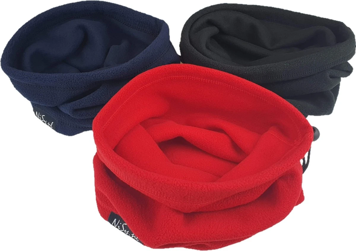 NiSy.nl Fleece Sjaal | Col Sjaal | Nekwarmer | Dames/Heren | Rood | One Size 5 NiSy.nl Fleece Sjaal | Col Sjaal | Nekwarmer | Dames/Heren | Rood | One Size - Afbeelding 5