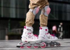 Nijdam Inline Skates Verstelbaar - White Wedge - Wit/Fuchsia - 29-32 -Merkloos Verkoop 1200x852 3