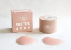 Jean's Goods Boob Tape - Inclusief Herbruikbare Tepelplakkers - Tepelcover - Borst Tape - Plak BH - 5 Meter - Super Sticky - Boobtape - Naturel -Merkloos Verkoop 1200x855 1
