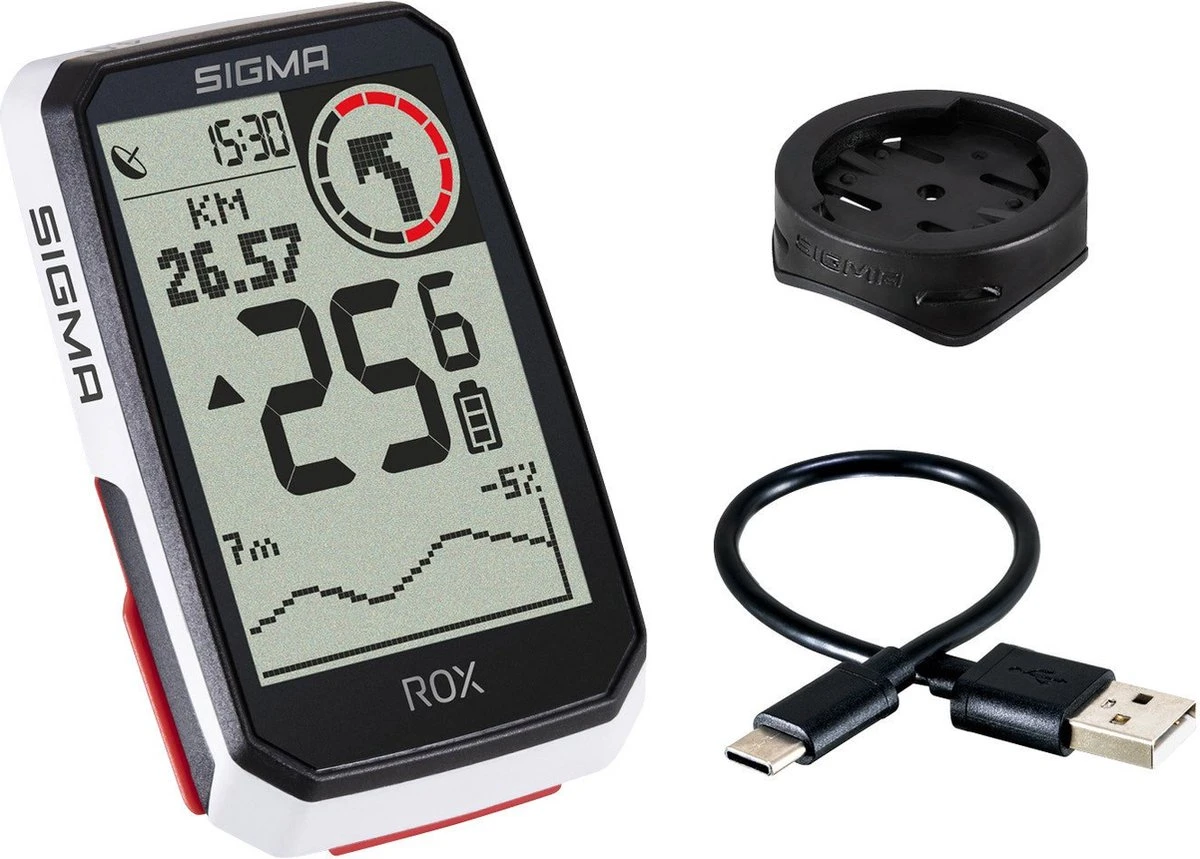 SIGMA SPORT GPS Fietscomputer Sigma ROX 4.0 GPS Met Standaard Stuurhouder - Wit 6 SIGMA SPORT GPS Fietscomputer Sigma ROX 4.0 GPS Met Standaard Stuurhouder - Wit - Afbeelding 6