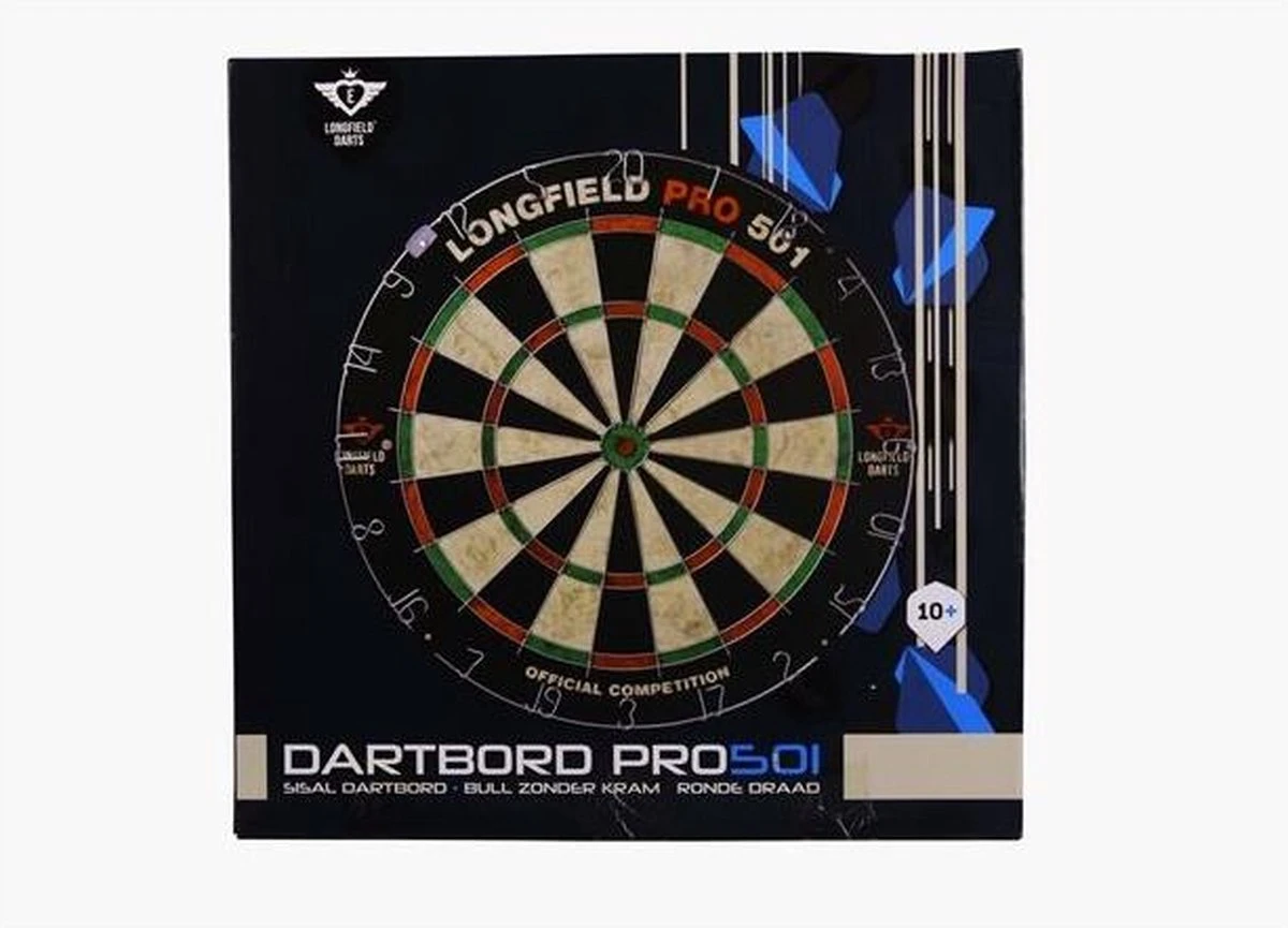 Dartbord Pro 501, Chinese Sisal, Bull Zonder Kram, Ronde Draad, ⌀ 46 Cm. 9 Dartbord Pro 501, Chinese Sisal, Bull Zonder Kram, Ronde Draad, ⌀ 46 Cm. - Afbeelding 9