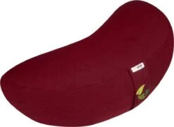 Meditatiekussen Halve Maan Eco Bordeaux - Ecoyogi | Yoga Kussen - GOTS Gecertificeerd