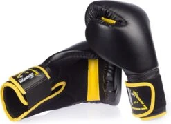 Avento Bokshandschoenen PU - 8 Oz - Zwart/Geel -Merkloos Verkoop 1200x876 2