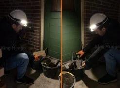 LED Hoofdlamp 350 Lumen Oplaadbaar - Breedstraler 230° - BewegingsSensor - Zwart - King Mungo -Merkloos Verkoop 1200x877